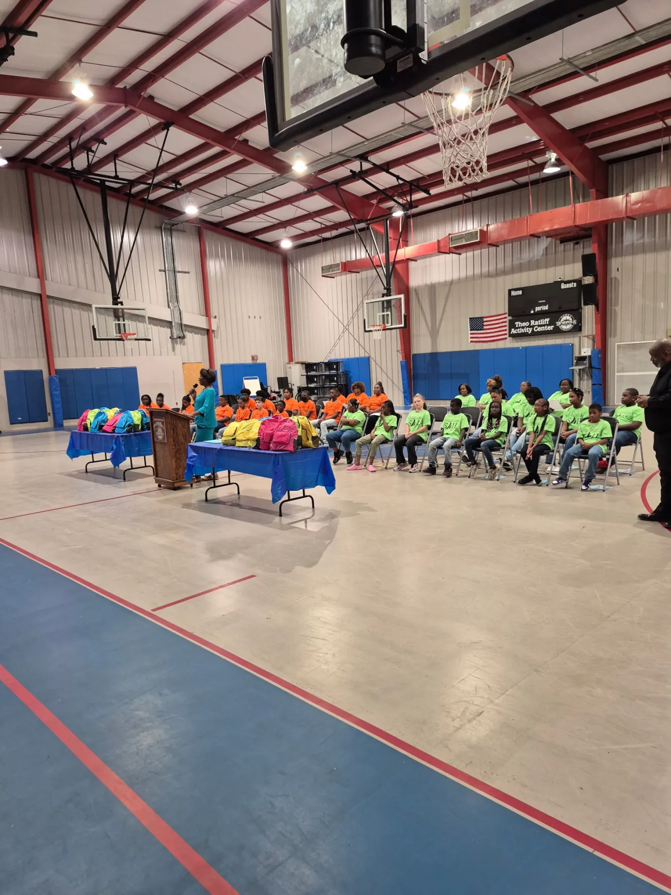 SAIL students gathered for their graduation program in the activity center gym